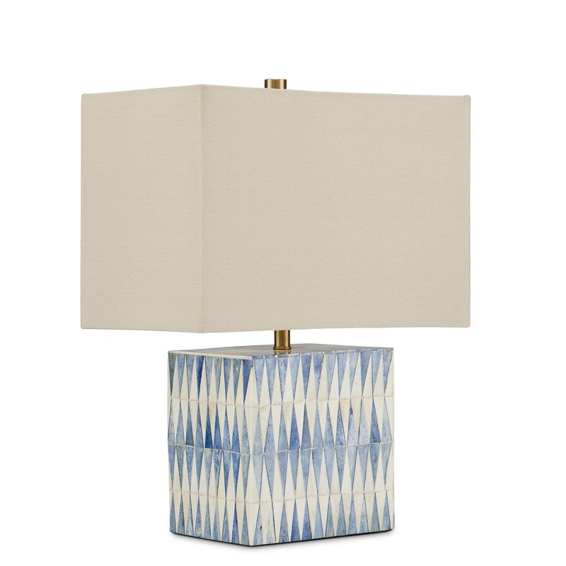 Currey And Company Nadene Blue & White Table Lamp