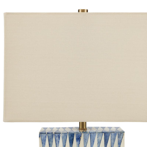 Currey And Company Nadene Blue & White Table Lamp