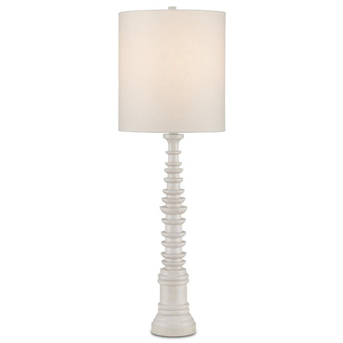 Currey And Company Malayan White Table Lamp