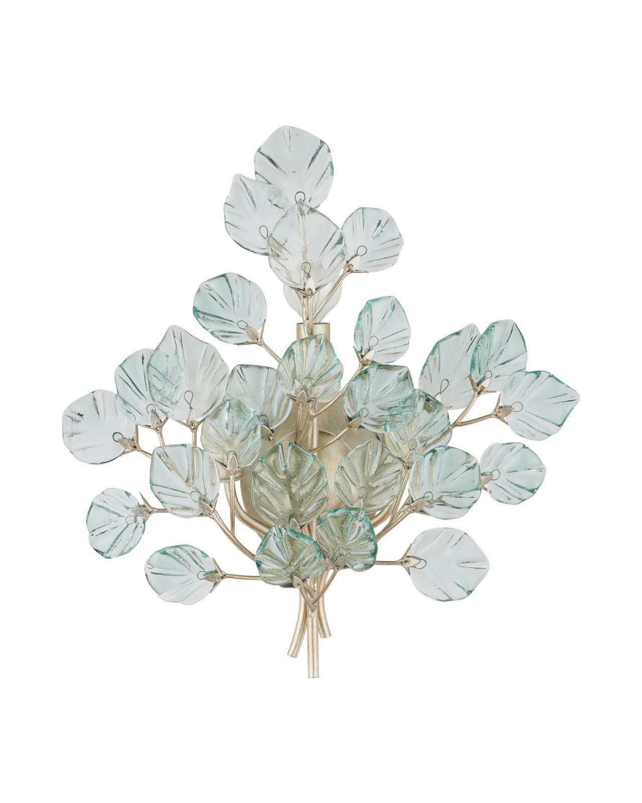 Currey & Company Baobab Silver 3 Light Wall Sconce
