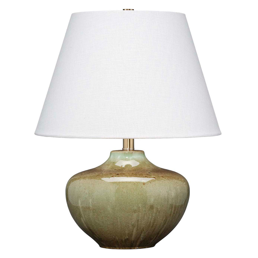 Jamie Young Monroe Table Lamp, Olive Green Ceramic