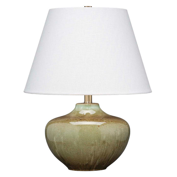Jamie Young Monroe Table Lamp, Olive Green Ceramic