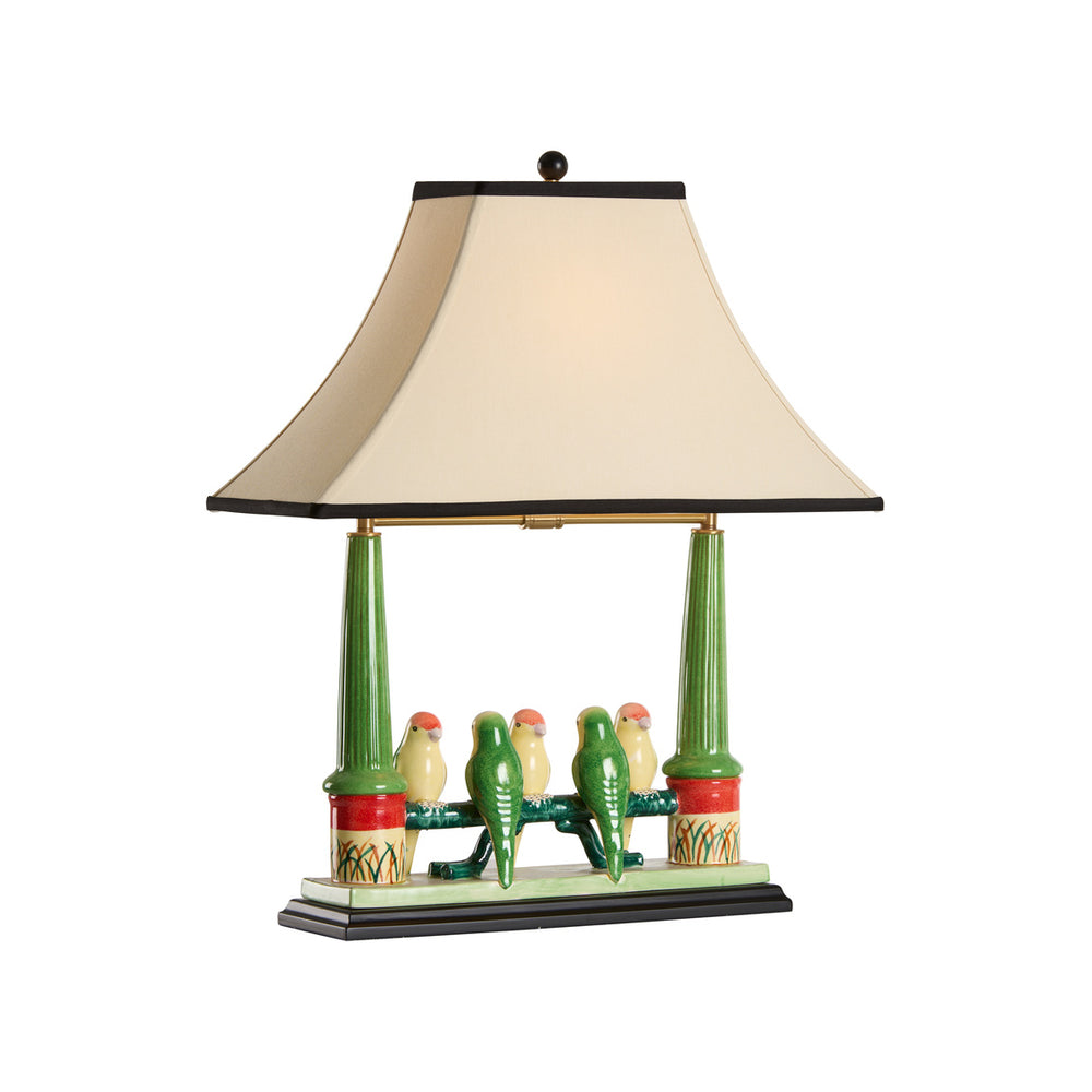 Wildwood Budgies Lamp