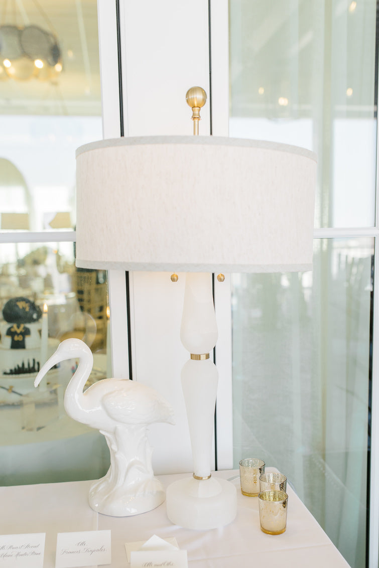 Wildwood Adele  White Alabaster Lamp