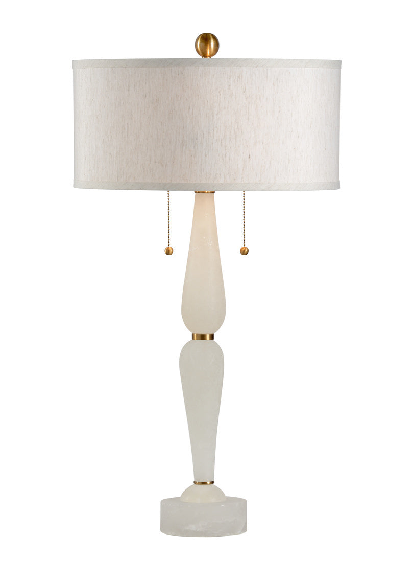 Wildwood Adele  White Alabaster Lamp