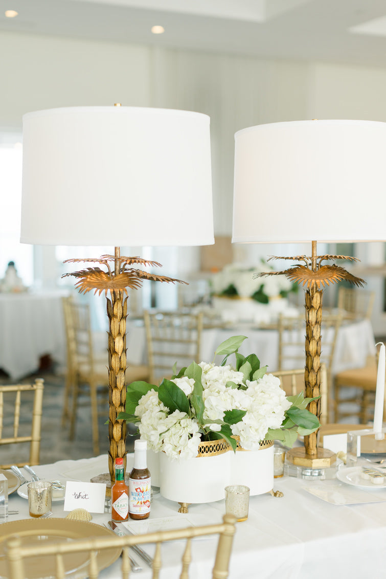 Wildwood - Palm Island Lamp - Gold