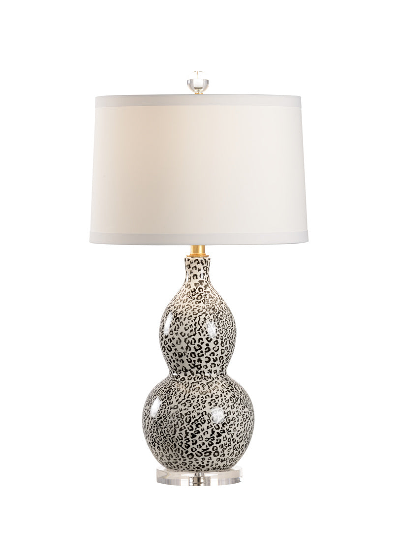 Wildwood - Snow Leopard Lamp - Gray
