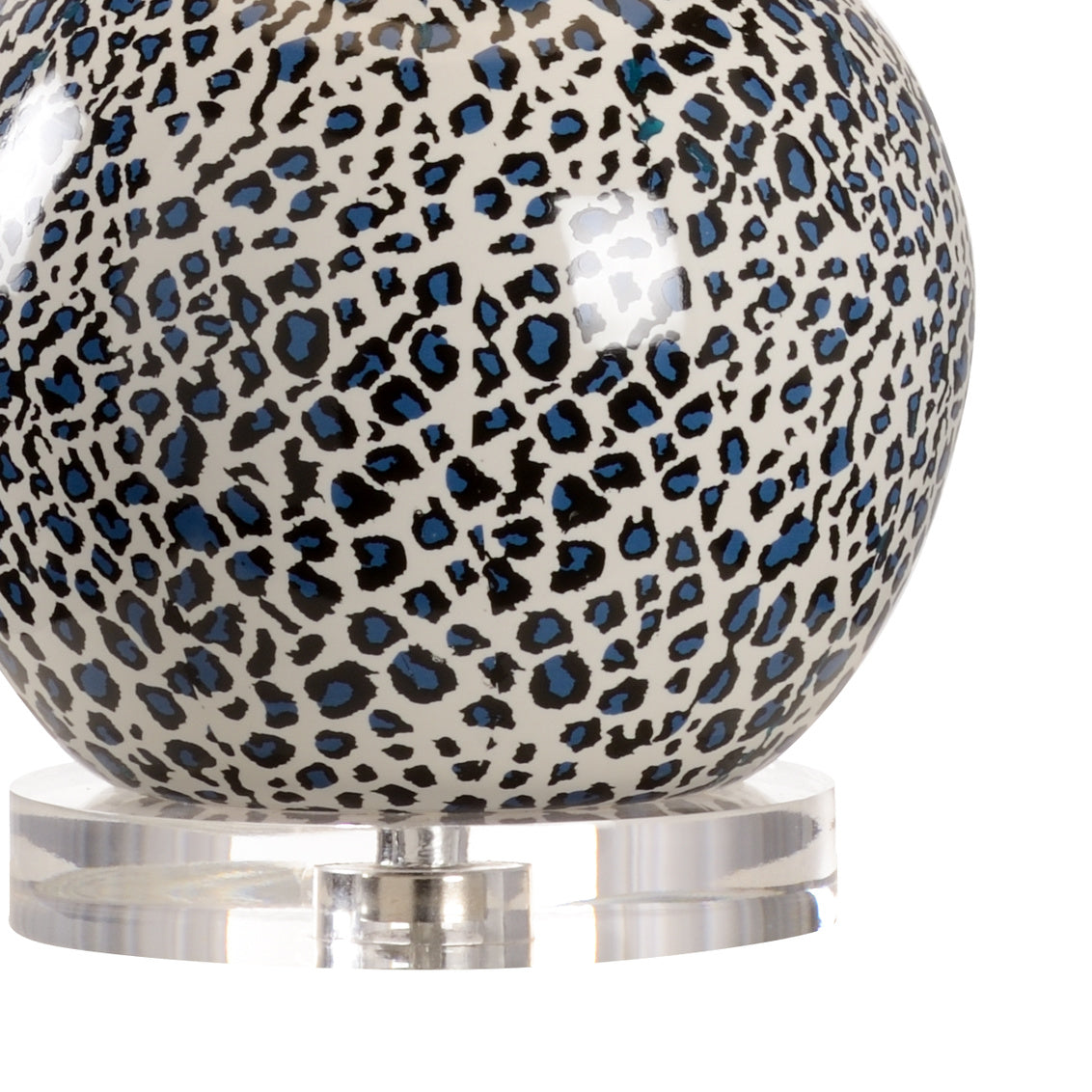 Wildwood - Snow Leopard Lamp - Teal