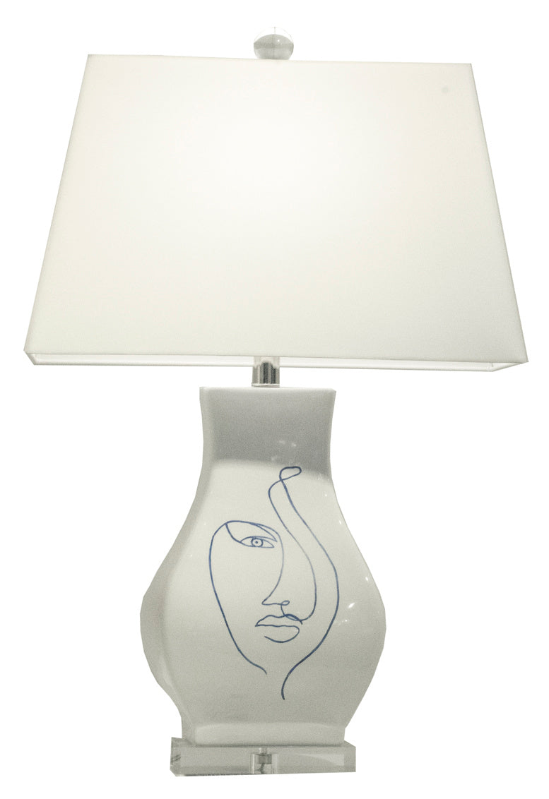 Wildwood Abstract Portrait I Lamp