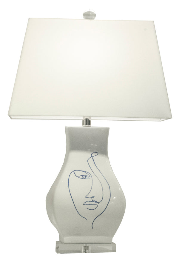 Wildwood Abstract Portrait I Lamp