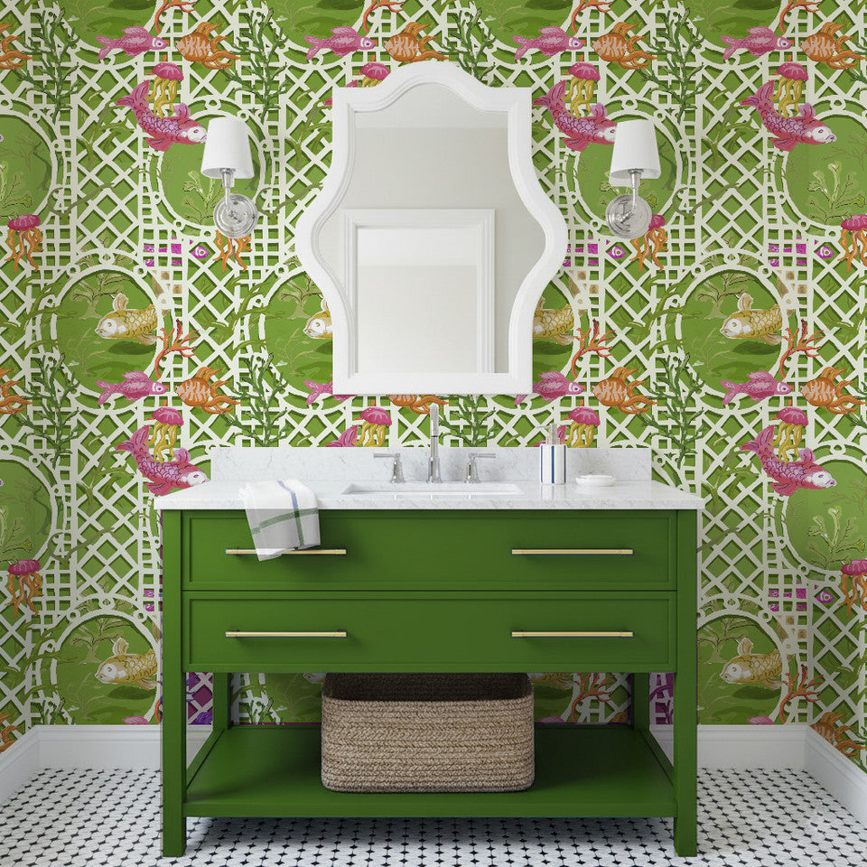 Dana Gibson Fish Bowl Wallpaper