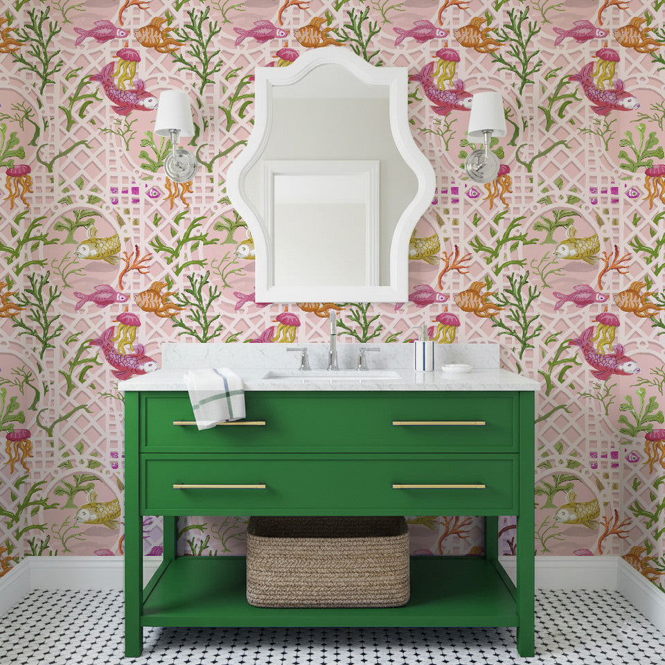 Dana Gibson Fish Bowl Wallpaper