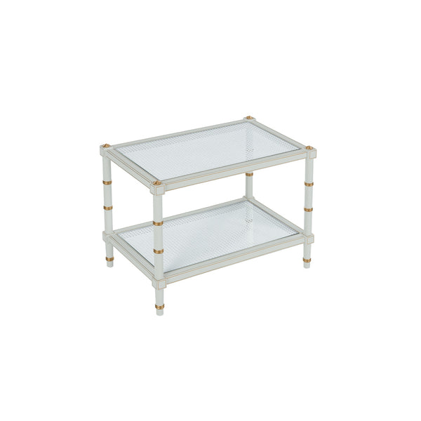 Chelsea House Conner Cane Cocktail Table Gray