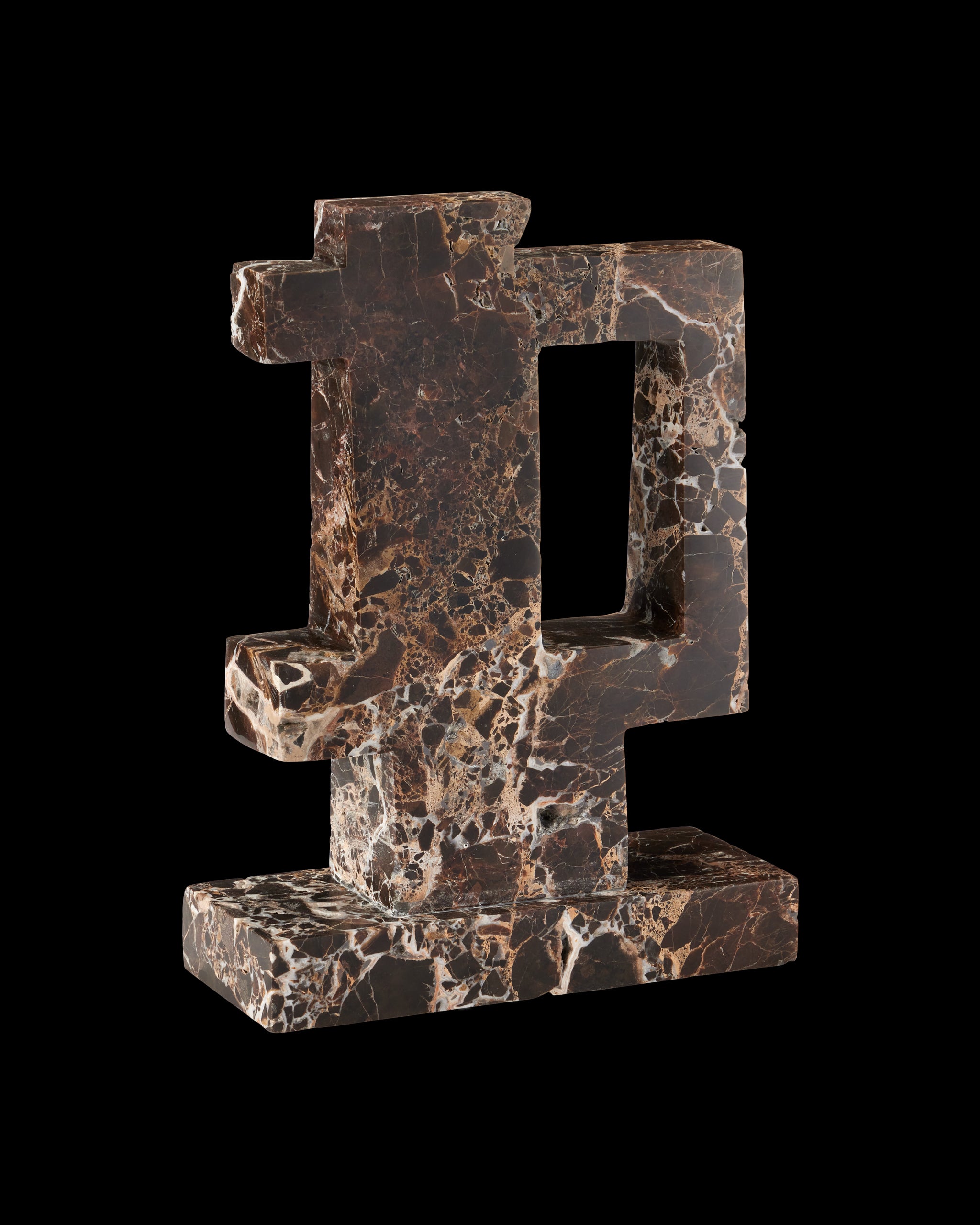 Currey & Company Blount Marble Object