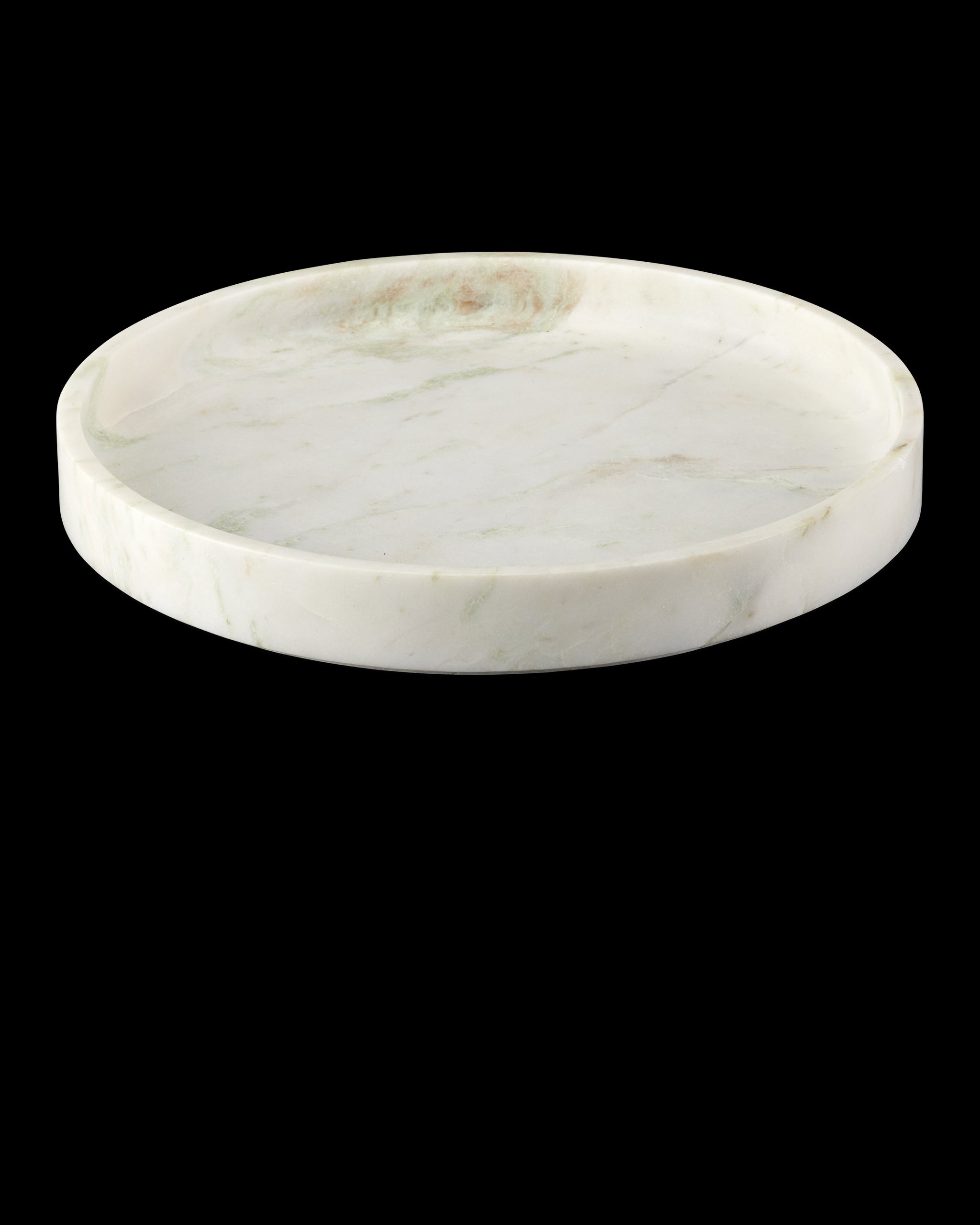 Currey & Company Bilbao Onyx Round Tray