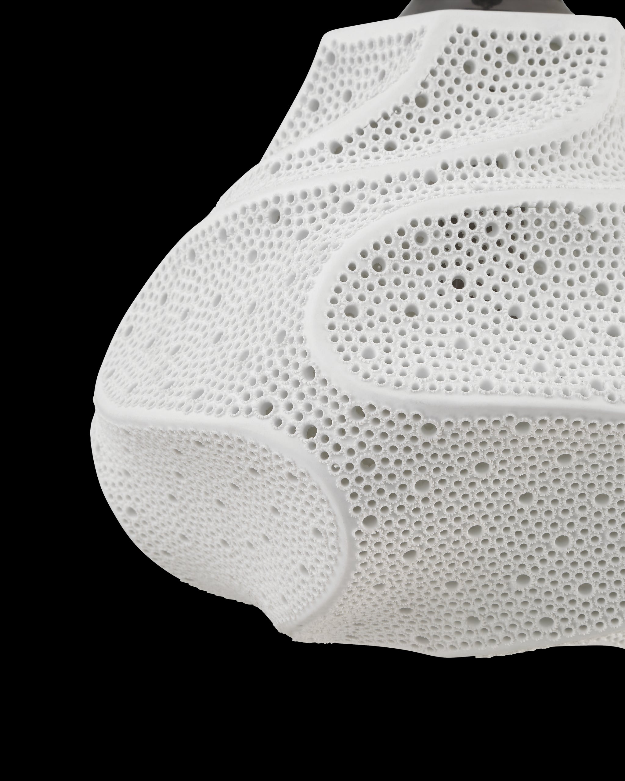 Currey & Company Wintershall White Pendant