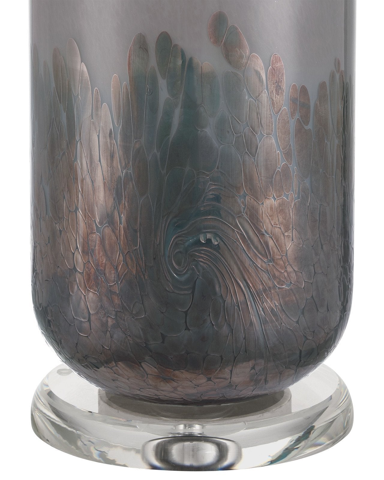 Currey & Company Lewes Gray Glass Table Lamp