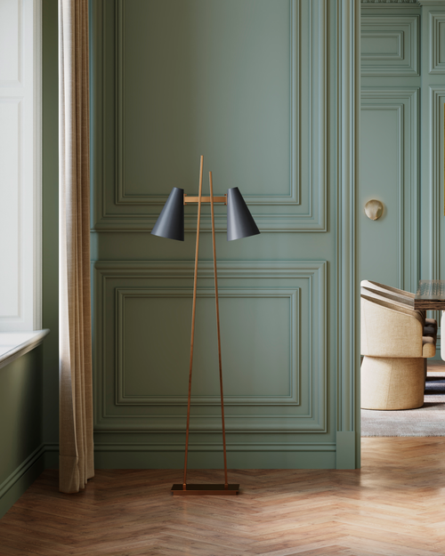 Currey & Company Duet Floor Lamp