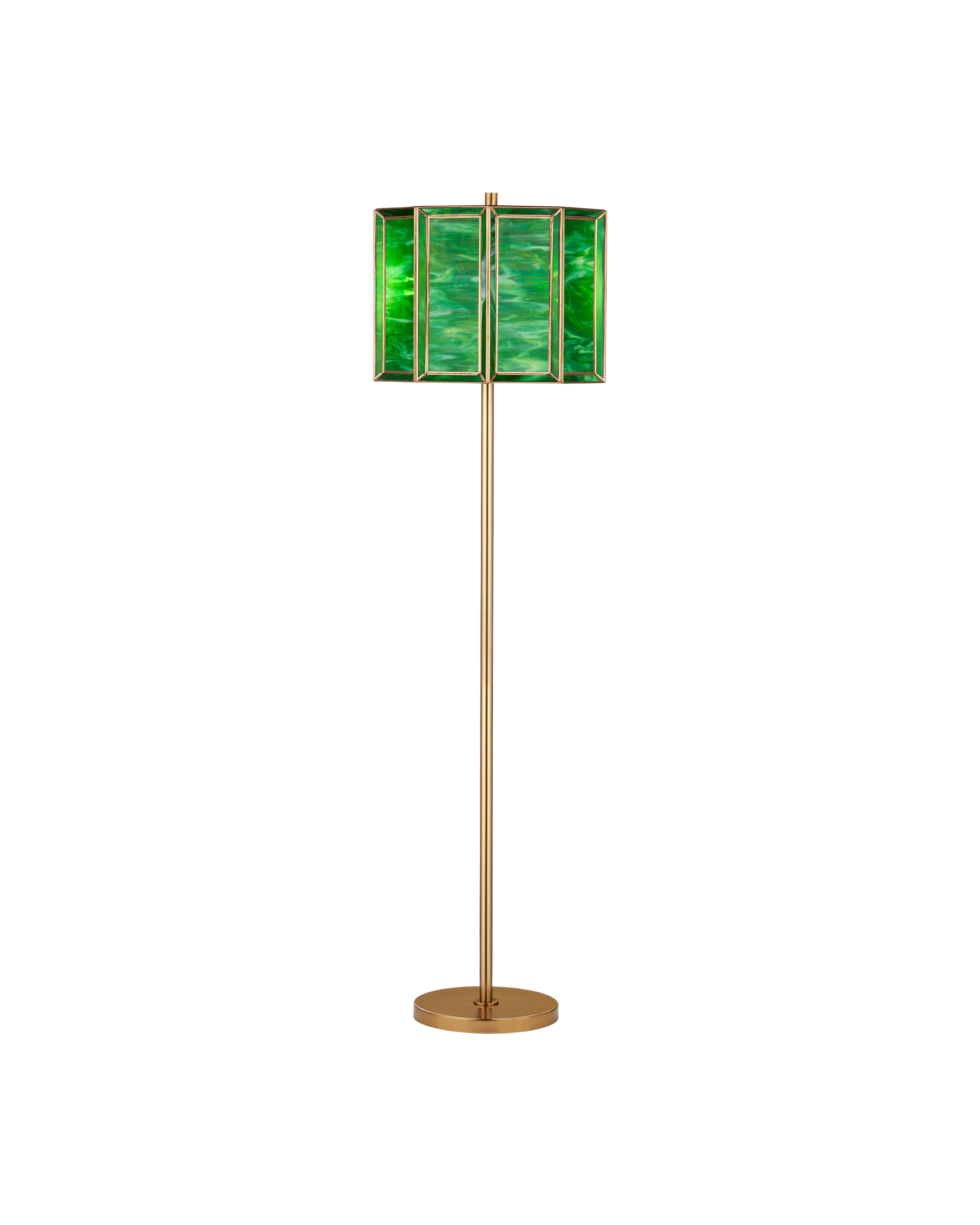 Currey & Company Daze Green Floor Lamp