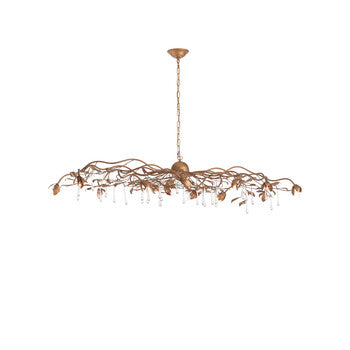 Chelsea House Bay Laurel Leaf Crystal Chandelier