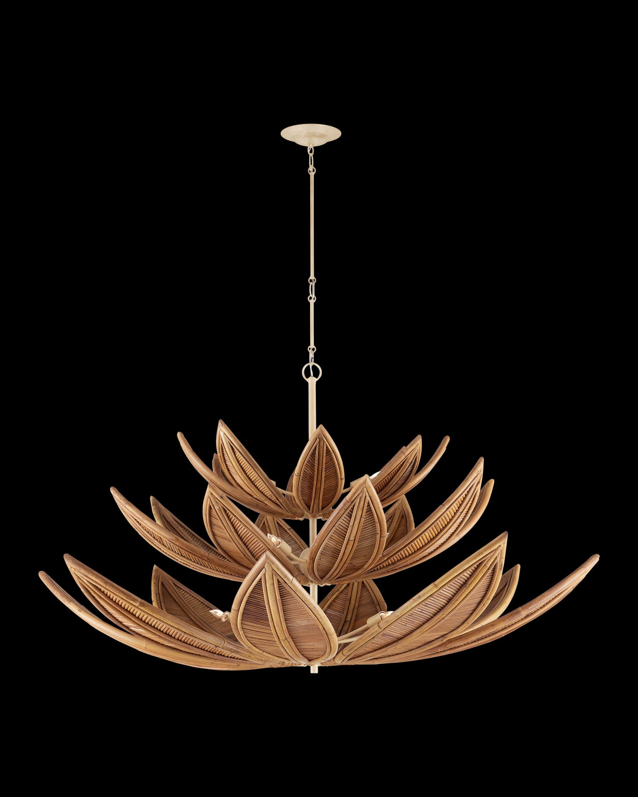 Currey & Company Cubana Three Tier Chandelier