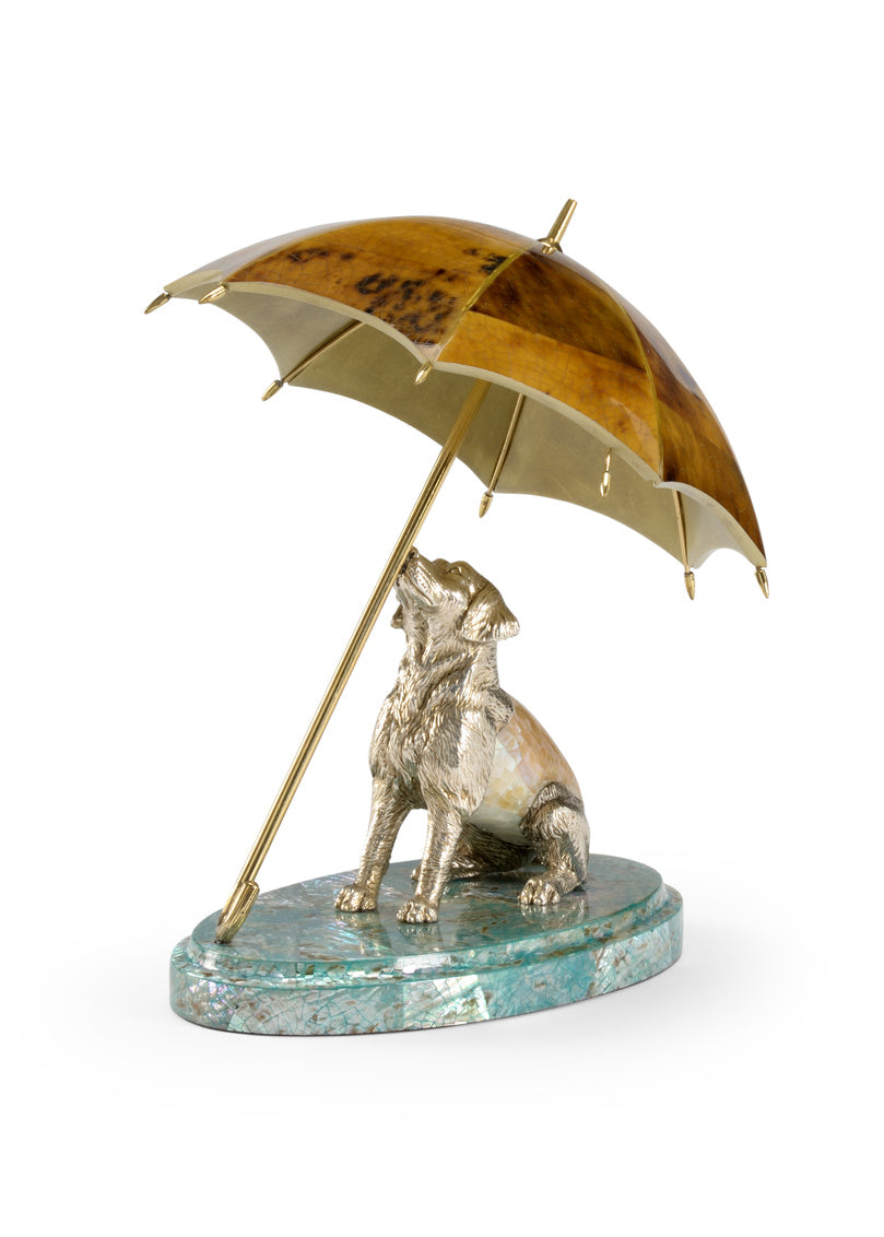 Chelsea House Dog and Umbrella Lamp