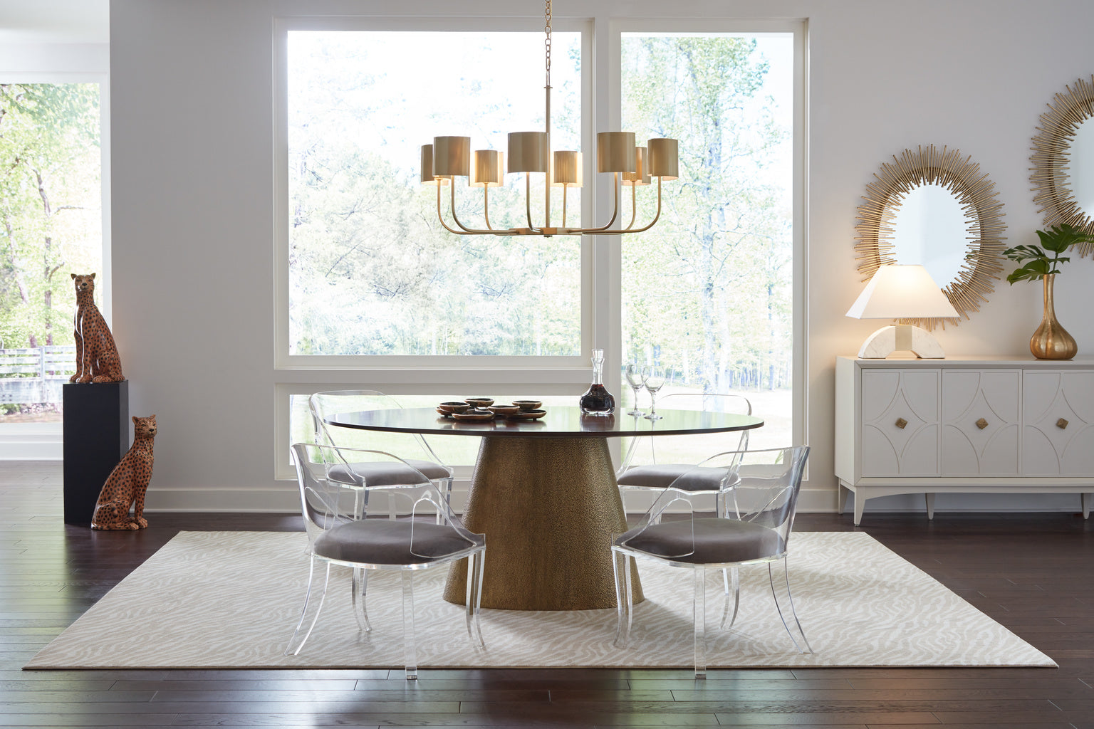 Wildwood Castle Yard Chandelier - Brass