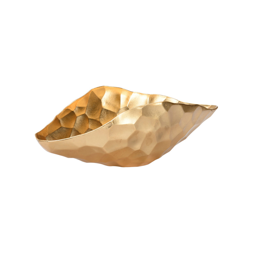 Chelsea House Jamie Merida Gold Oval Geometric Bowl