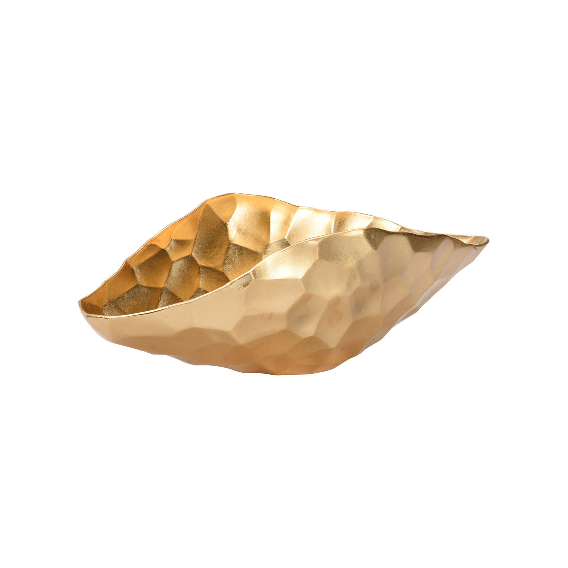 Chelsea House Jamie Merida Gold Oval Geometric Bowl
