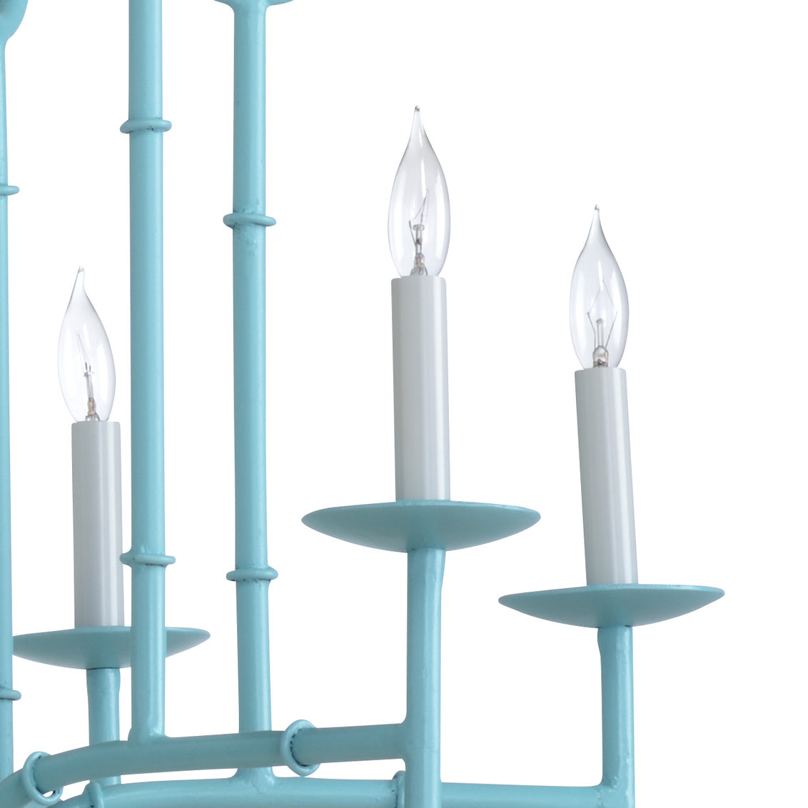 Wildwood Bamboo Chandelier in Blue, 67154