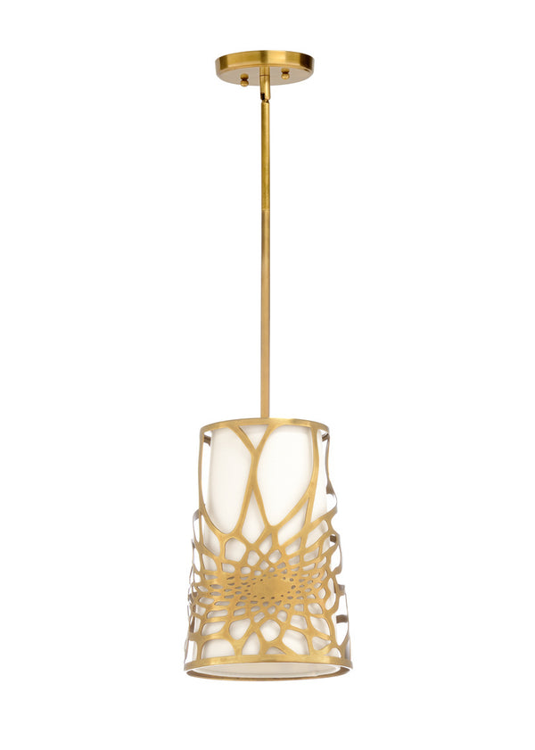 Wildwood Aria Pendant Light in Antique Brass