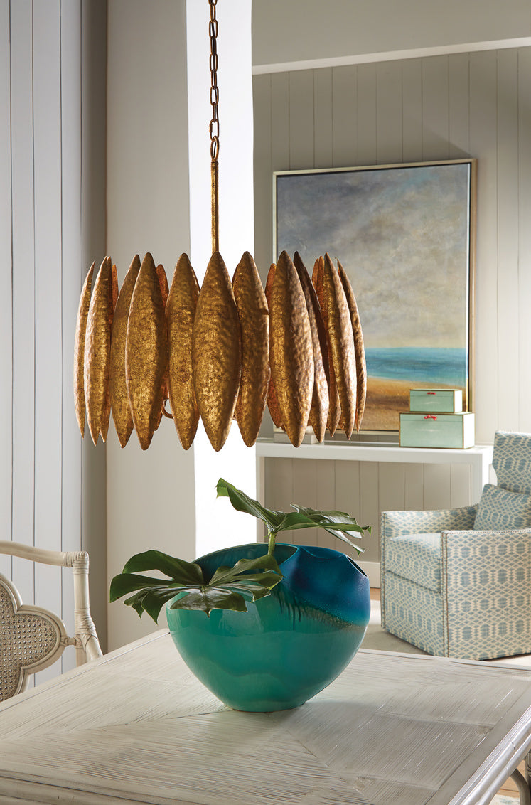 Wildwood  Ryland Chandelier in Antique Gold Leaf