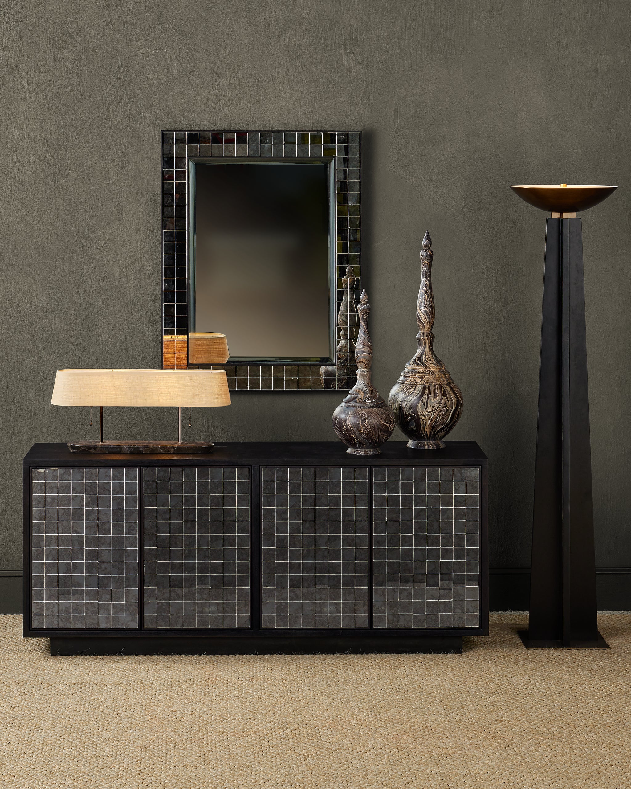 Currey & Company Mosaico Rectangular Mirror