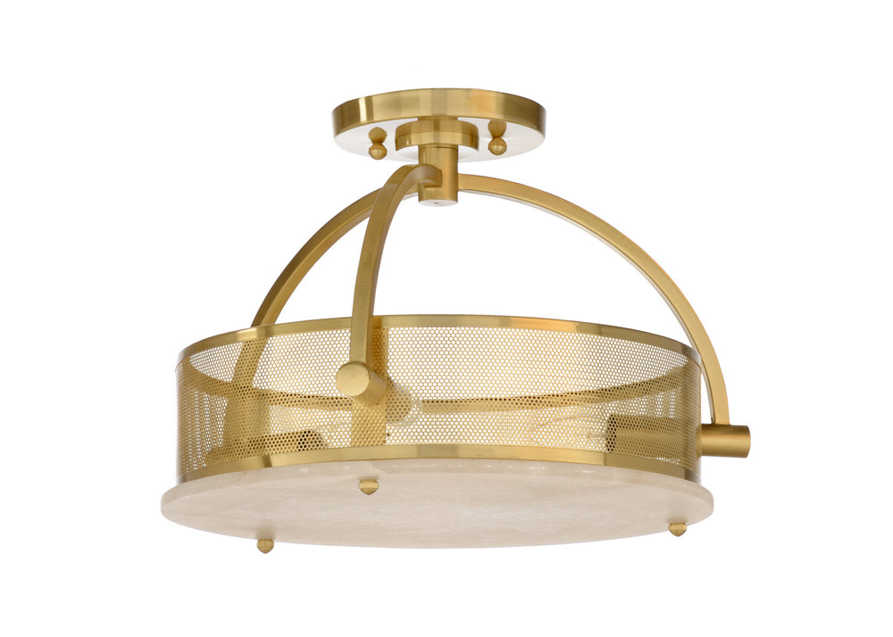 Wildwood Moon Ceiling Light Brass