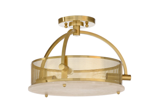 Wildwood Moon Ceiling Light Brass