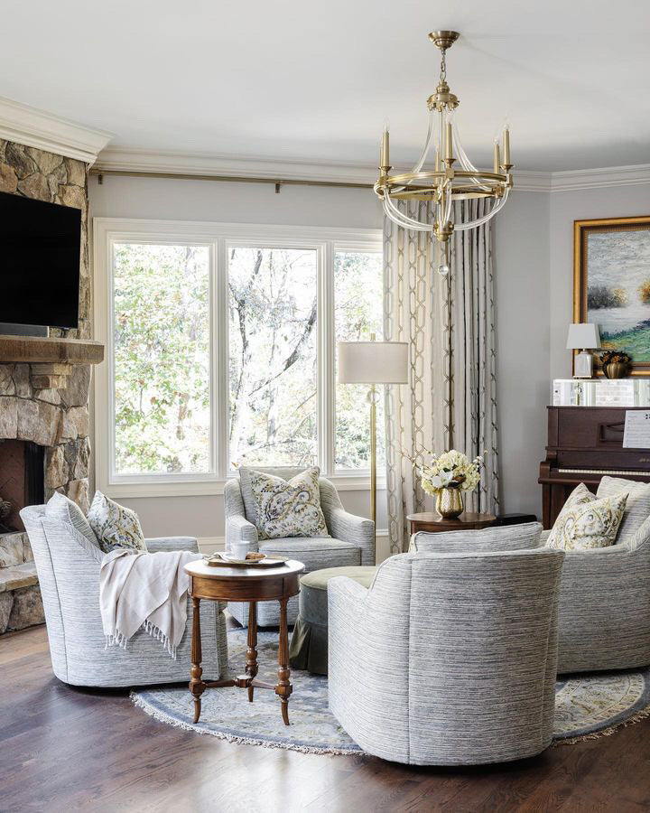 Wildwood Prospect Chandelier in Acrylic and Brass