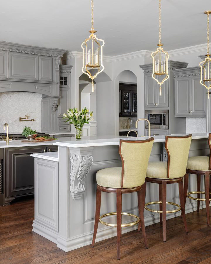 Wildwood Odalisque Gold Lantern Chandelier