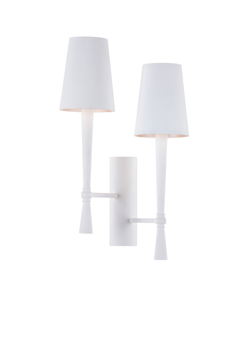 Wildwood Dumas Plaster Sconce White (Right)