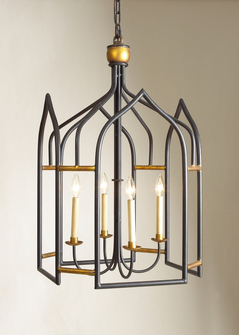 Chelsea House Bill Cain Seville Lantern Black/Gold