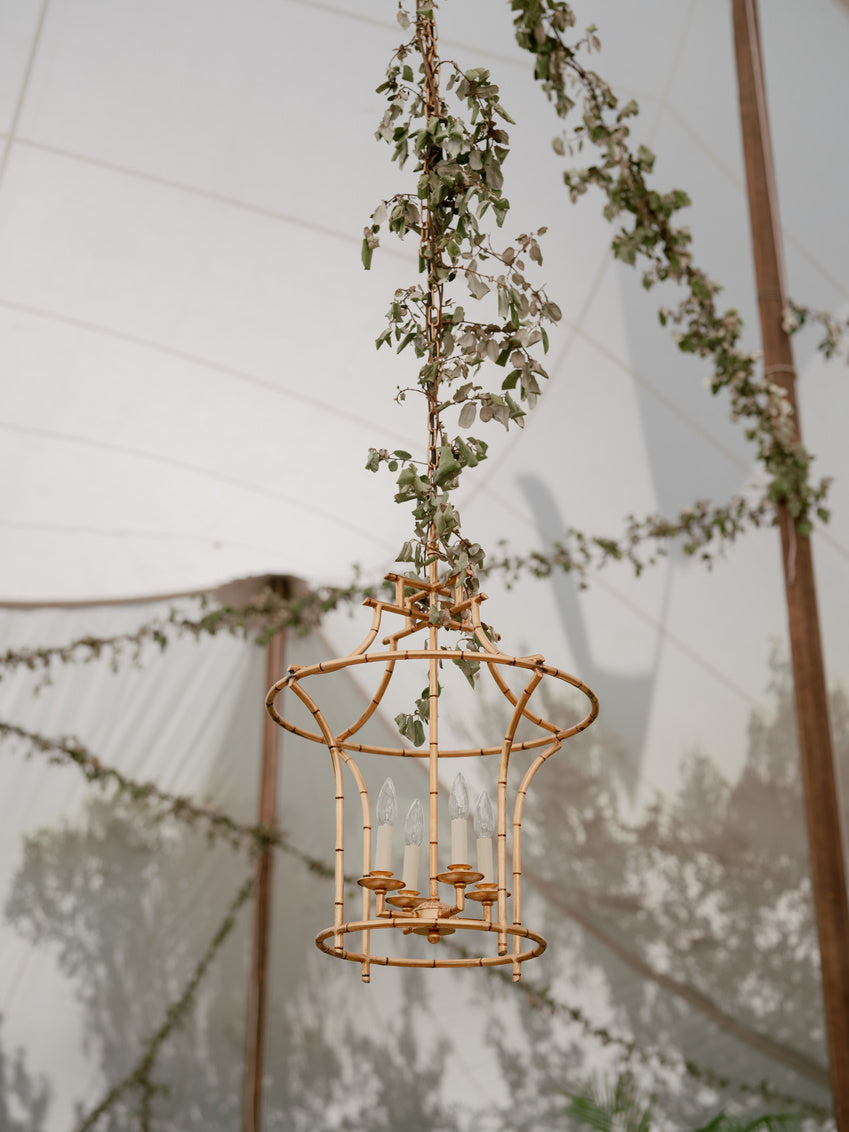 Chelsea House Bamboo Chandelier in Gold