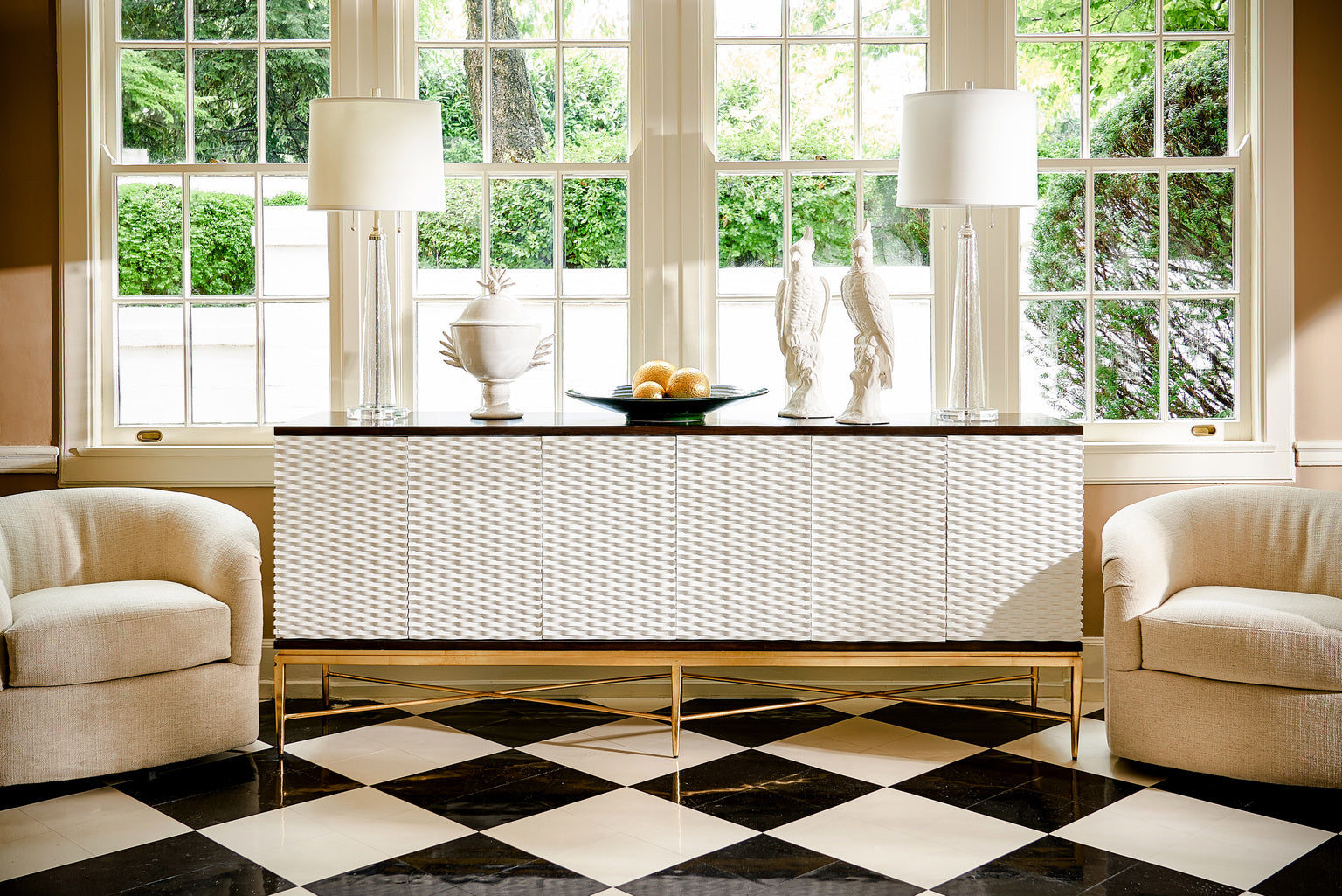 Chelsea House - Bubble Glass Column Lamp