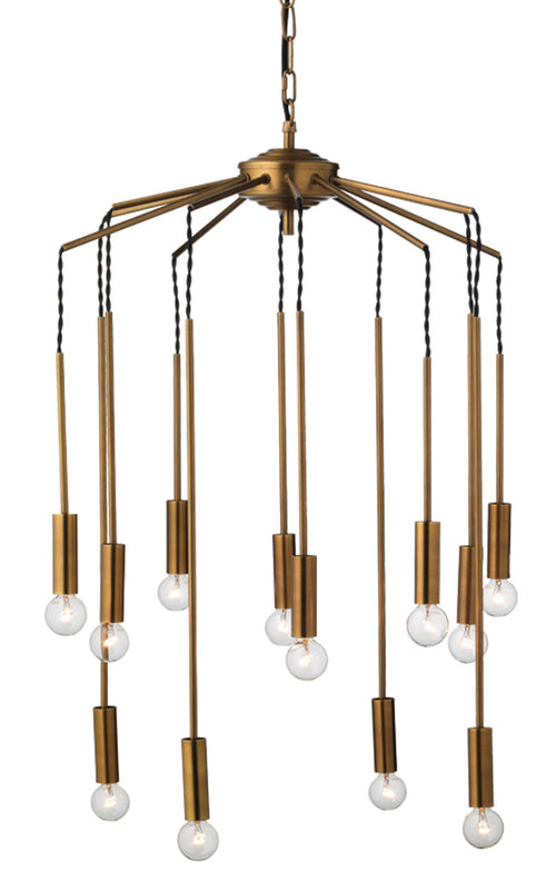 Jamie Young Cascade Pendant In Antique Brass