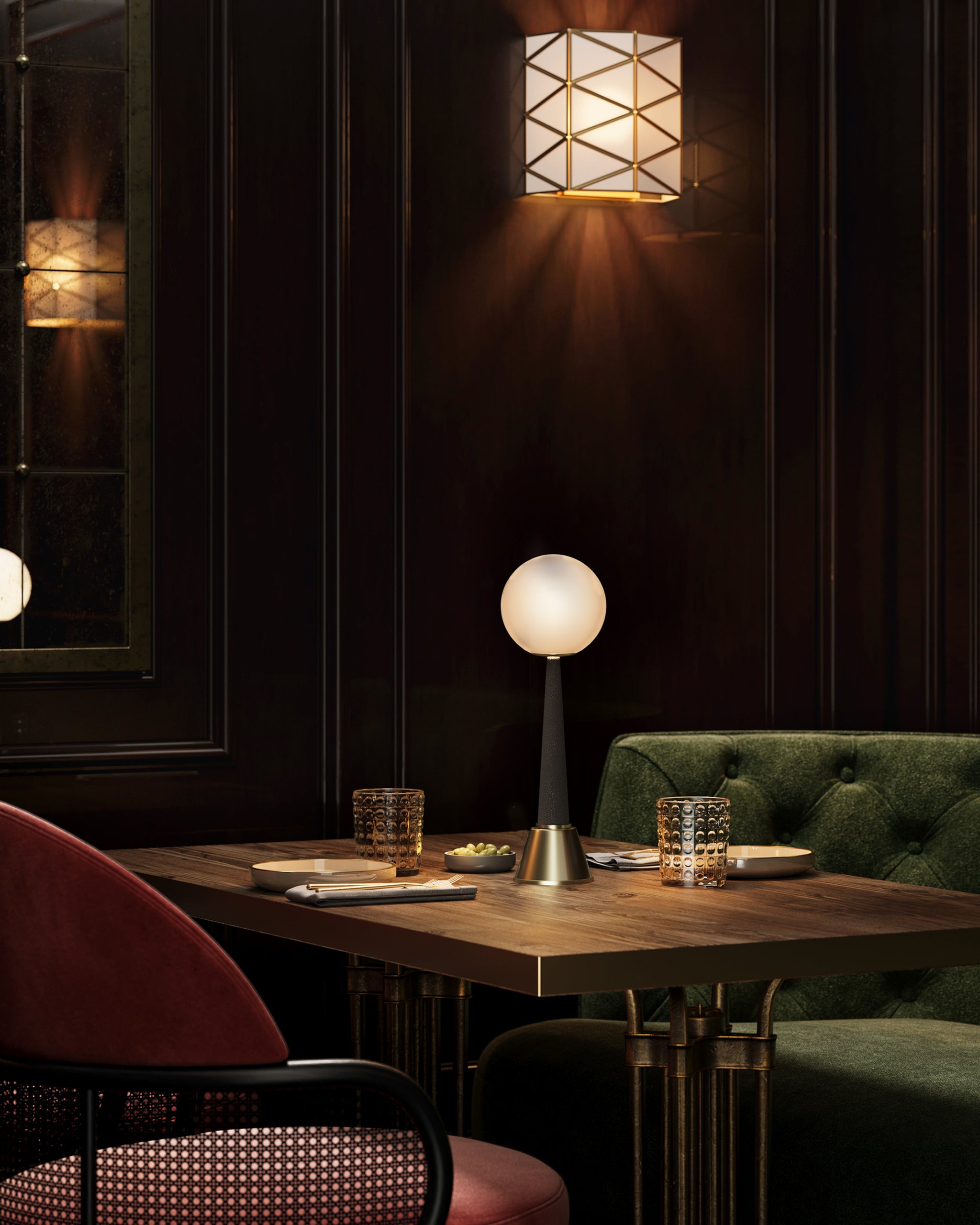 Currey & Company Sortie Brass Cordless Table Lamp