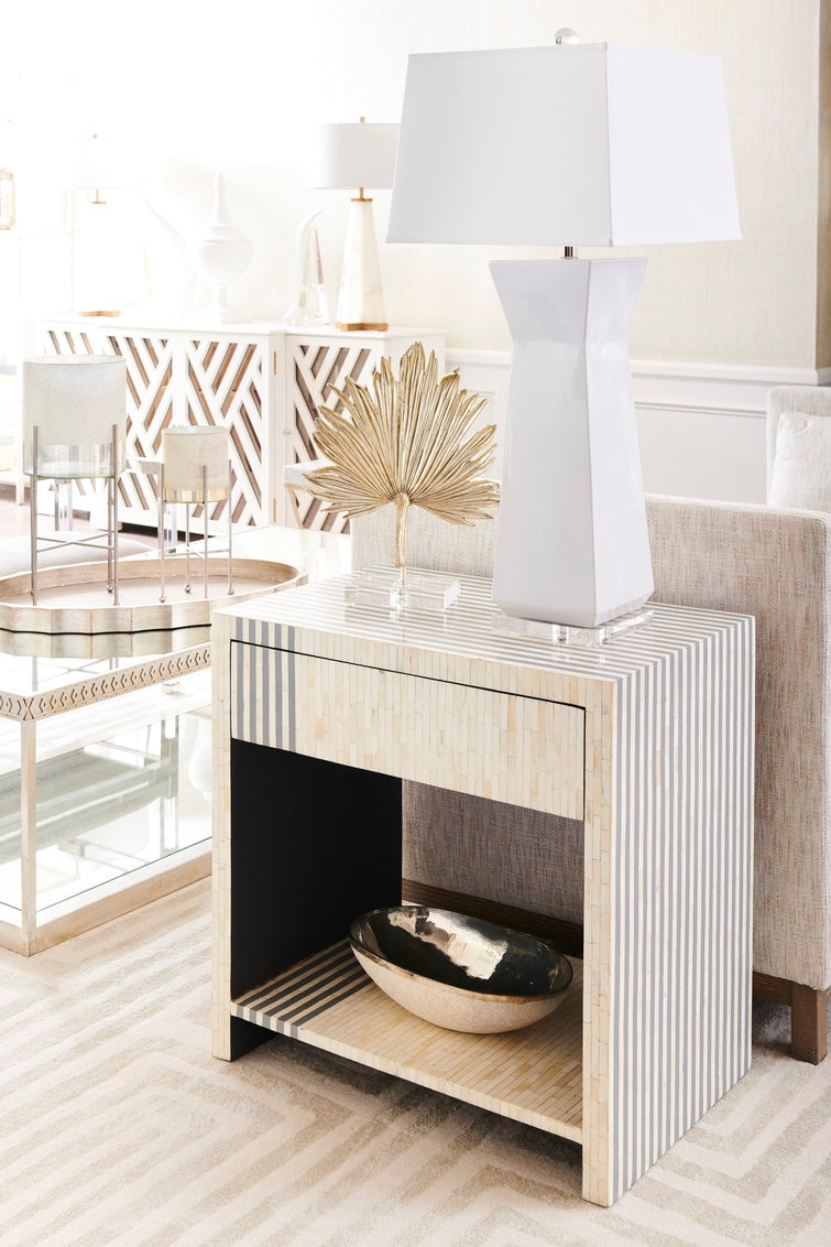 Chelsea House - Alabaster Pyramid Lamp