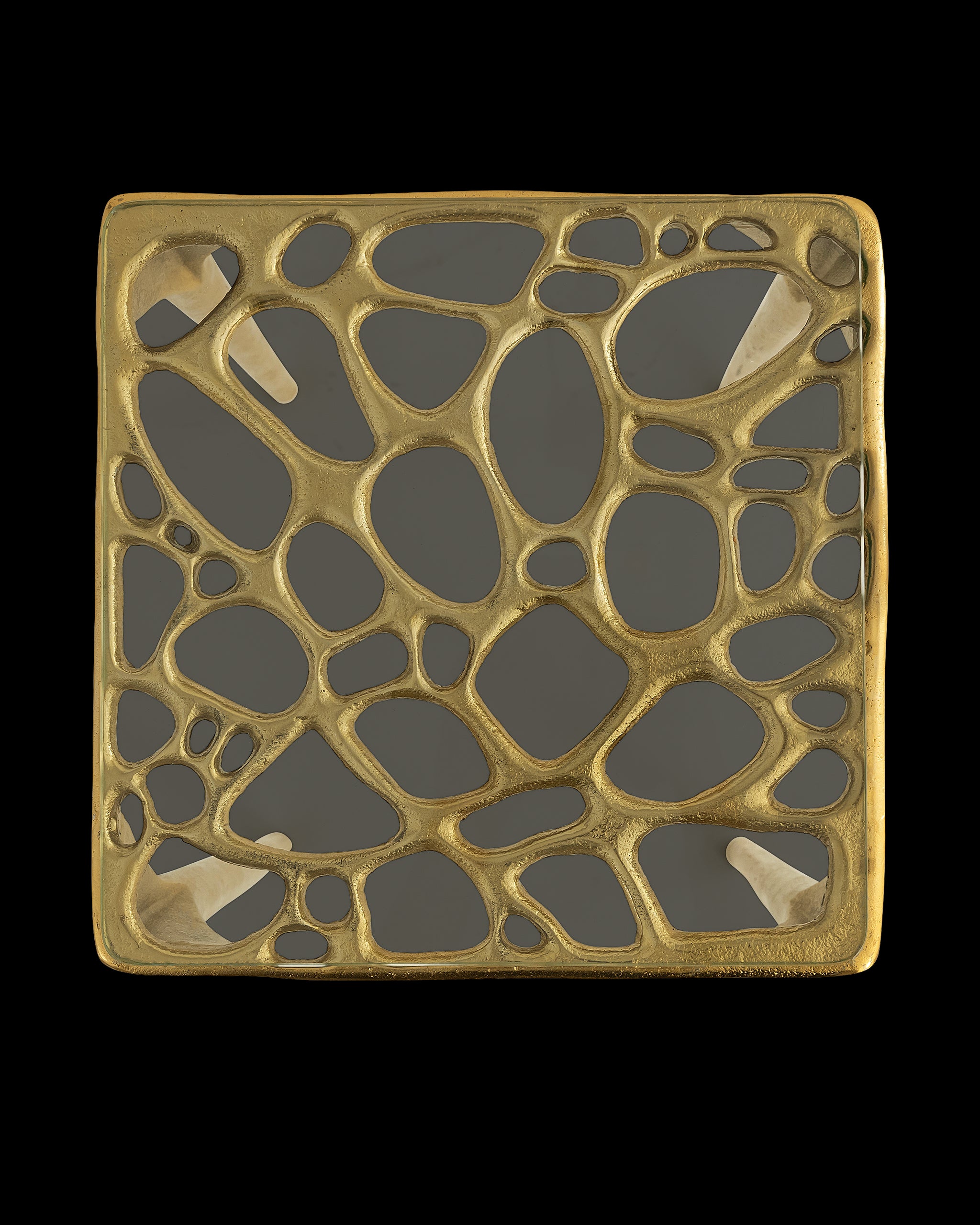 Currey & Company Honeycomb Drinks Table