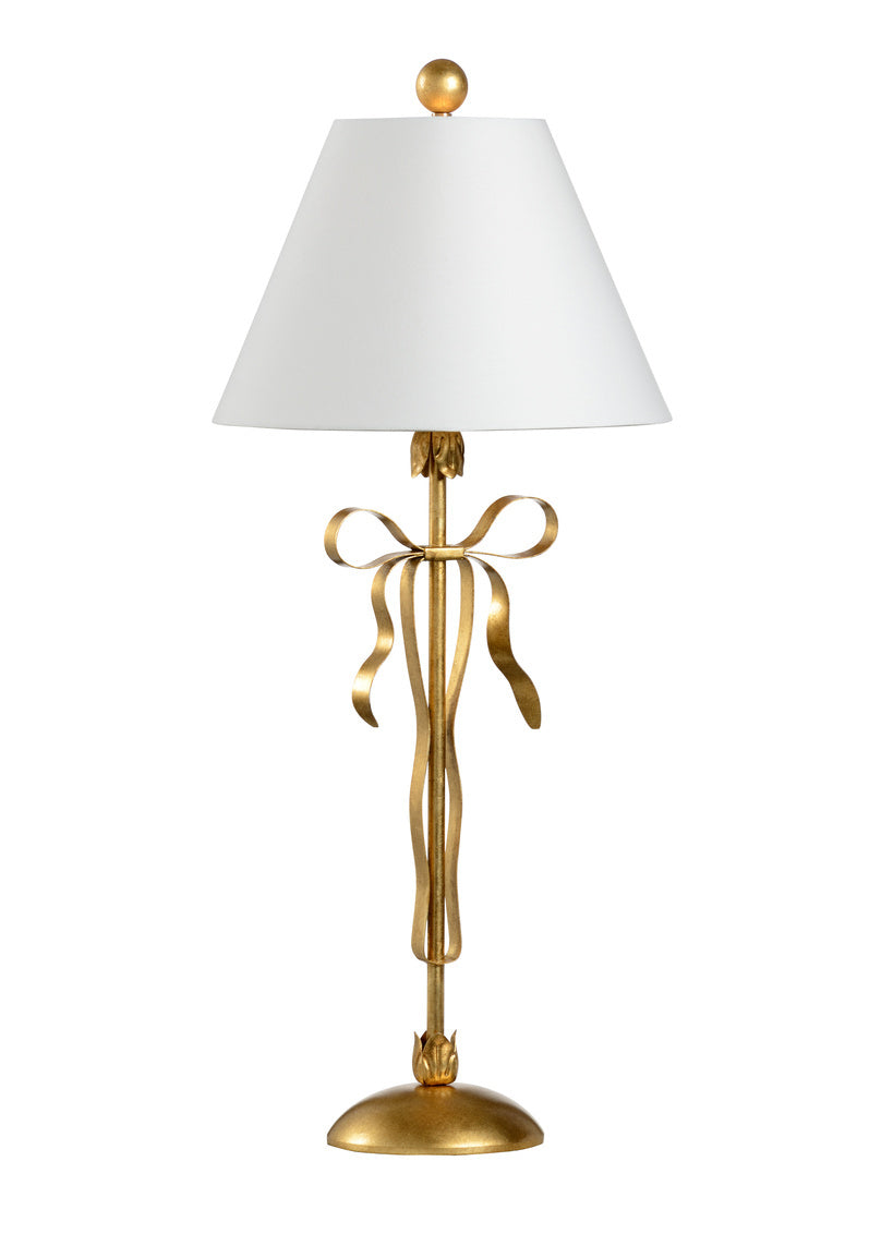 Chelsea House Bow Lamp Gold