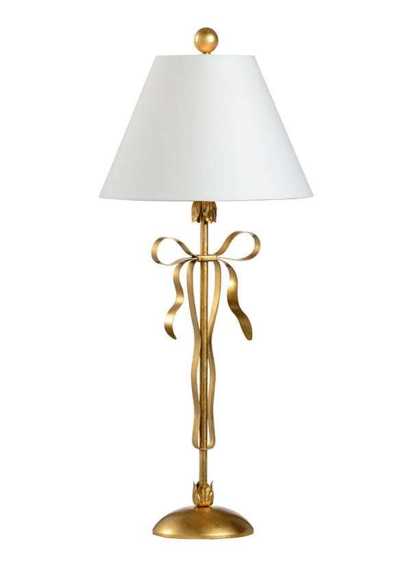 Chelsea House Bow Lamp Gold