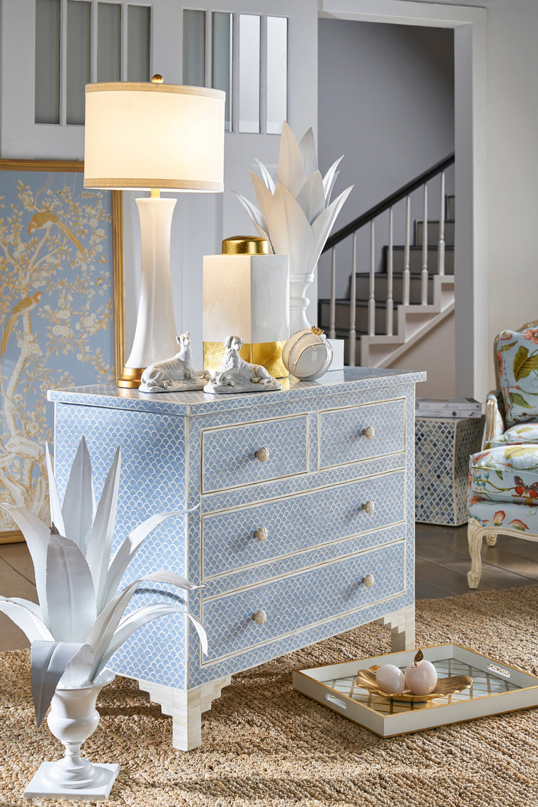 Chelsea House - Hopper Lamp - White