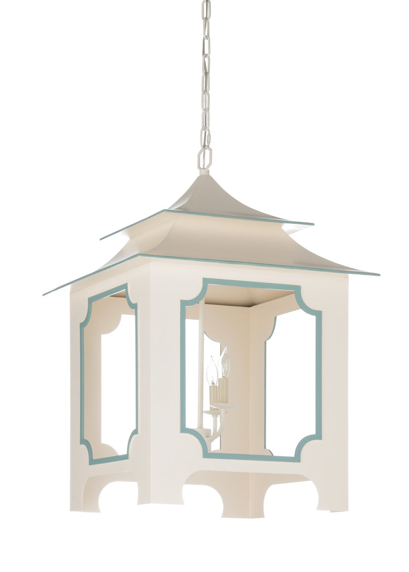 Chelsea House - Tole Pagoda Lantern - Cream