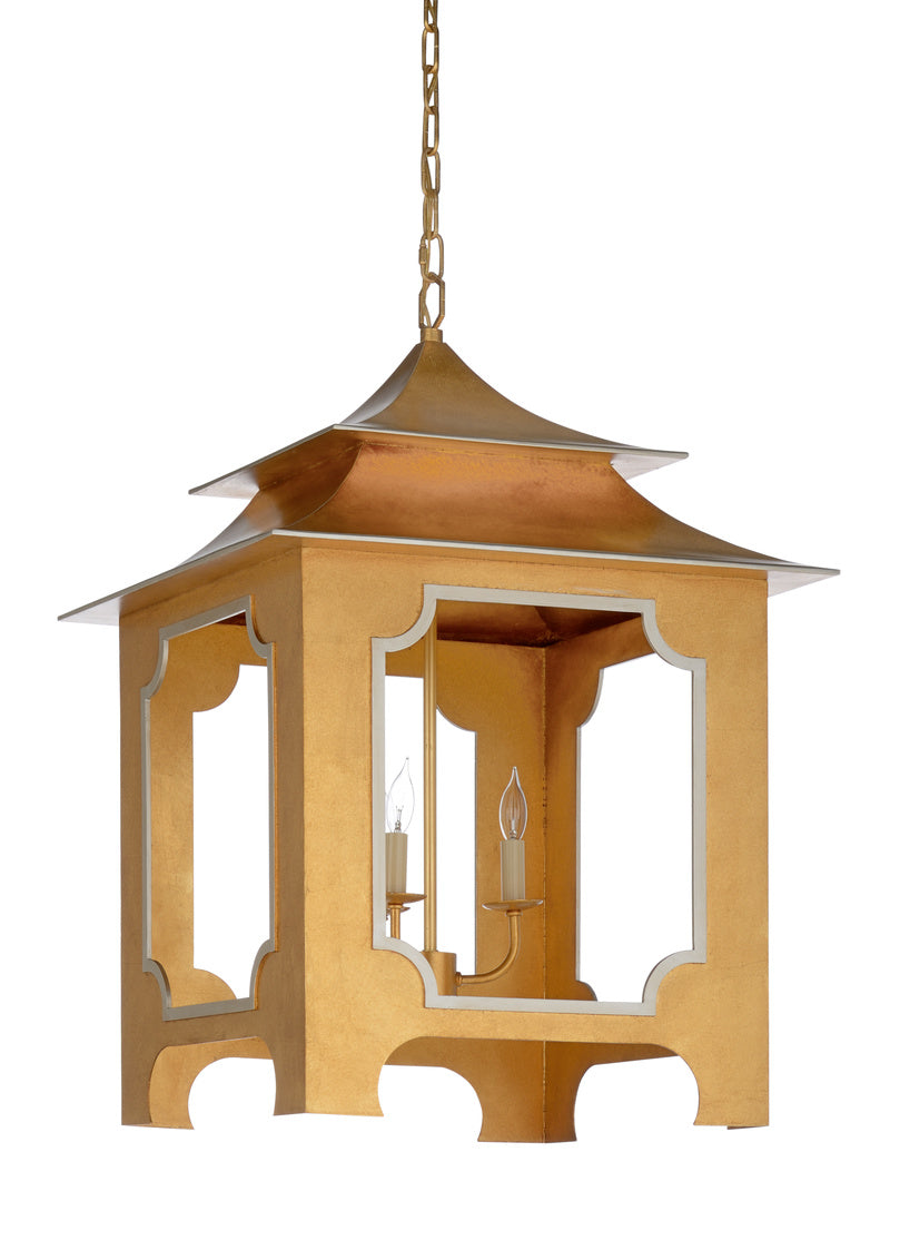 Chelsea House - Tole Pagoda Lantern - Gold